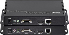 4K@30Hz HDMI USB2.0 KVM Network Converter 120M Video Extender over Cat5E Cable B picture