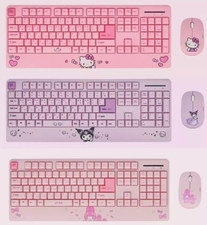 Sanrio Hello Kitty Kuromi My Melody Palm-Rest Wireless Keyboard & Mouse Set picture