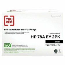TRU RED HP 78A Black Toner Cartridges 2/PK picture