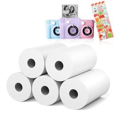 5 Rolls Kids Camera Paper Roll Refill - HD kids camera instant print paper, 5... picture