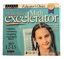 Topics Ages 12-15 Middle School Math Excelerator Algebra 2 CD-ROM Set PC New picture