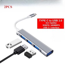 2X USB C HUB to HDMI-compatible PD USB Adapter SD For Macbook Air Pro Converter picture