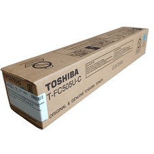 ​Genuine Toshiba T-FC505U-C Cyan Toner Cartridge OEM Sealed Box New picture