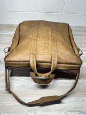 APPLE II 1977 VINTAGE RARE LEATHER COMPUTER CARRY BAG MACINTOSH EUC picture