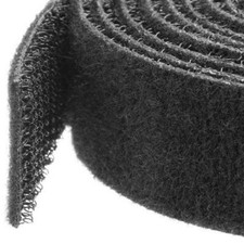StarTech HKLP100 Hook-and-Loop Cable Management Tie - 100 ft. Bulk Roll - Black picture