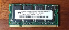 Micron PC2100S 256 MB SO-DIMM 266 MHz DDR Memory (MT8VDDT3264HDG-265C3) picture