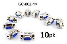 10-PACK DB9 Serial Female/Female Slim Type Gender Changer Coupler Adapter GC-002 picture