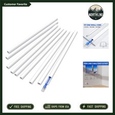 Safety First: 128in White Cord Hider with Strong Adhesion, Flame-Retardant picture