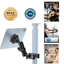 Versatile 360° Rotating Tablet Holder for Mic Stand - Fits All Phones/Tablets picture
