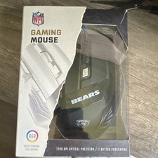 Chicago Bears NFL RGB Wired Optical Gaming Mouse 1200 DPI 7 Programmable picture