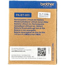 Genuine OEM Brother PA-BT-003 Li-Ion Battery New in Box RJ-2030 RJ-2050 RJ-2140 picture