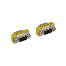 HD15 Female to Female Mini Gender Changer Coupler - Silver picture