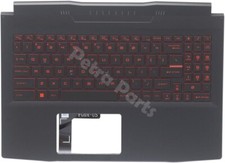 Backlit US Keyboard for MSI Pulse GL66 GF66 MS-1581 Red Palmrest Upper Cover 1x picture