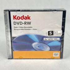 KODAK DVD-RW 4.7GB 4x – 5 Disc Pack (Data + Video Recordable) picture