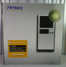 2000s Antec NSK4400 Solution Series Steel ATX Tower Computer Case Black/Silver picture
