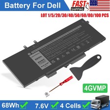 ✅LOT 4GVMP Battery for Dell Latitude 5400 5500 Precision 3540 9JRYT C5GV2 68Wh picture