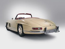 Cars 1957 mercedes benz 300sl r198 Desk Mat Stitched picture