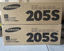 Lot Of 2 Genuine Samsung 205S Black Toner Cartridge, MLT-D205S picture