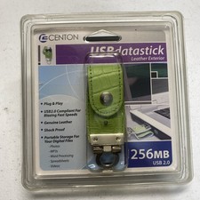 Centon USB Data Stick 256MB USB Flash Drive Hi-Speed USB 2.0 Leather New Sealed picture