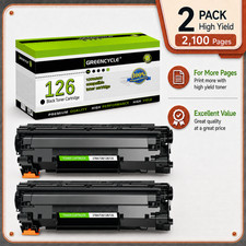 2 Pack 3483B001AA Canon 126 Black Toner for LBP6200d LBP6230dw LBP6200 LBP6230dn picture