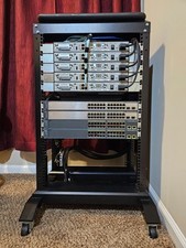 Cisco CCNA & CCNP Home Lab with 16RU Rack, LOCAL PICKUP ONLY picture