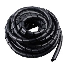 Spiral Cable Wrap - 20 Ft Management Sleeve 1/2 Inch-20Ft, Black  picture