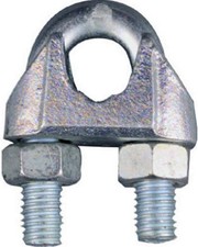 20 Pack 3/4 in Zinc Plated Steel Wire Cable Clamp with U-Bolt picture