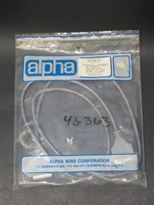 Alpha Interface Extension Cable 5ft Part# 515611 RS-232-C Male to Male Vintage picture