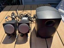 Boston Acoustics BA745 3-Piece Powered Speaker System w/Subwoofer Tested READ LS picture