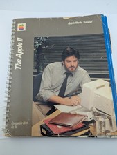 Apple II AppleWorks Tutorial Manual Book 030-0842-A with quick reference card picture
