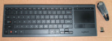 Logitech K830 Wireless Living-Room Illuminated Keyboard Touchpad Used picture