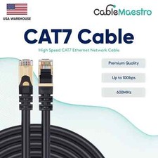 CAT7 U/FTP PATCH CORDS Cable GOLD PLATED 6FT-100FT Multi Pack LOT Gray picture