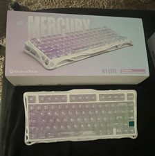 GravaStar Mercury K1 Lite Wireless Mechanical Illuminated Purple/White picture