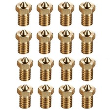 16 Pcs 0.4mm Brass Nozzles for E3D V5/V6 & ANYCUBIC I3 Mega 3D Printers picture