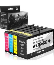 4 Pack Compatible INK CARTRIDGES for HP 936XL 936e Black Cyan Magenta Yellow  picture