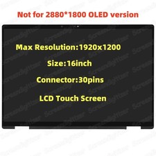For HP Envy X360 2-in-1 16-AD 16-ad0023dx 1920x1200 LCD Touch Screen Assembly  picture