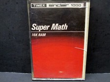 Super Math, Timex Sinclair 1000, 1983, Cassette & Manual, Never Used picture