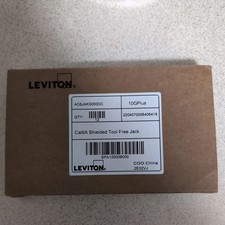 Leviton Cat 6A 10Gps Shielded Tool Free Jack Pack of 12 Pcs -AC6JAKS000DC picture