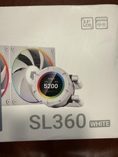 ID-Cooling SL360 White CPU Liquid Cooler with Display picture
