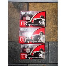 Maxell UR 90-Minute Audio Cassette Tapes - Red & Black 5 Packs picture