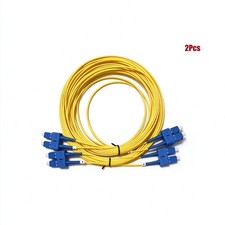 [2pcs] 1M SC UPC-SC UPC Duplex  OS2 9/125 Patch Cord LSZH FTTH Fiber Cable picture
