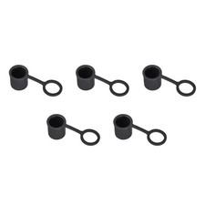 BNC-B Anti Dust Plug Port Dust Silicone Covers Caps Stoppers Black 5pcs picture