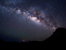 Landscape starry night stars milky way long exposure Custom Gaming Mat Desk picture