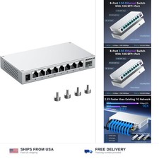 SODOLA 9-Port 2.5Gb Switch Unmanaged,8 x 2.5GBASE-T Ports,1X10G SFP+,Aluminum... picture