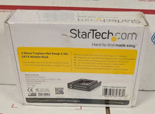 NEW StarTech.com HSB220SAT25B 2 Drive 2.5in Trayless Hot Swap SATA picture