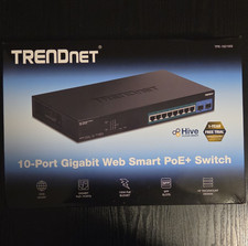 TRENDnet (TPE-1021WS) 10-Port Gigabit Web Smart PoE+ Switch | New | 130W | 1U picture