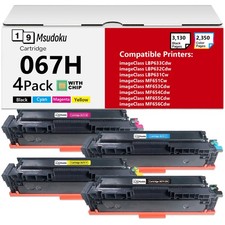 4PK Toner Cartridge Compatible With Canon 067& 067H LBP633Cdw LBP632Cdw MF656Cdw picture
