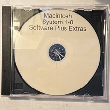 Apple Macintosh System 1-8 Mac Operating System Software CD Plus Extras picture