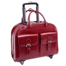 McKlein DAVIS 96186A - Red - Wheeled Ladies Laptop Case picture