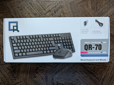 QR-70 WIRED KEYBOARD WITH OPTICAL MOUSE NIB picture